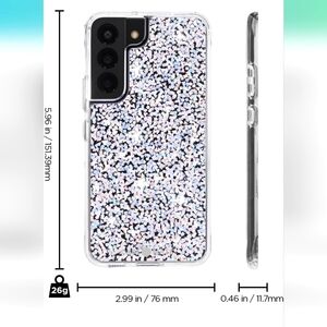 Case-Mate Samsung Galaxy S22 Case - 6.1" Twinkle Stardust